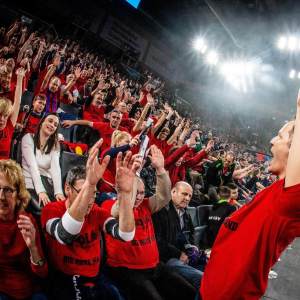 Last year's "Red Wall" (Photo Courtesy of ASV Grünwettersbach)